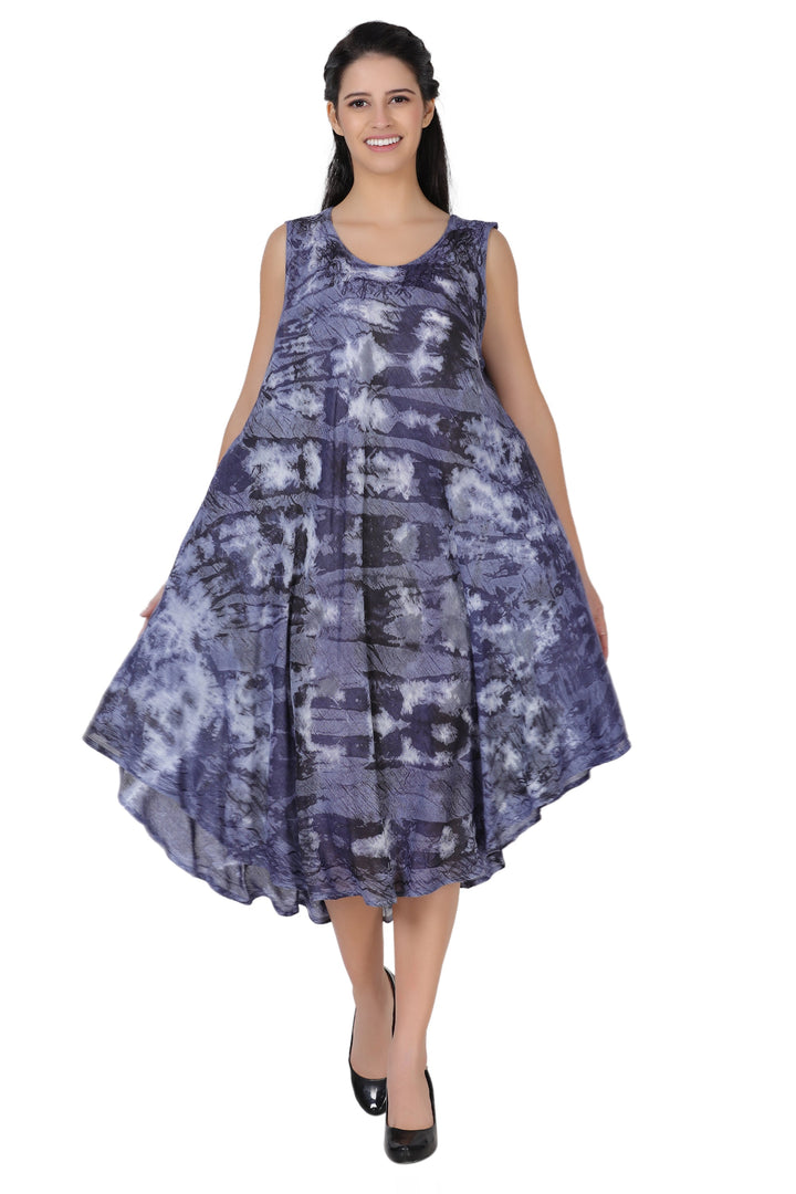 Stonewash Tie Dye Beach Dress 362168R