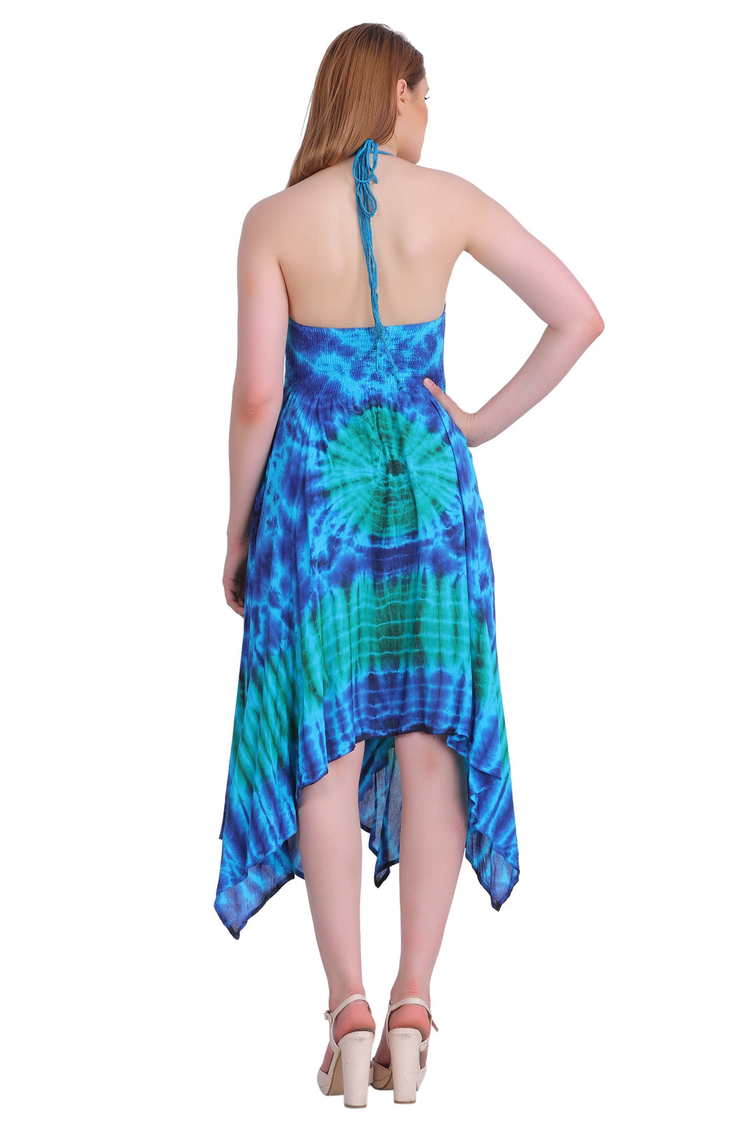 Tie Dye Acid Wash Dress (S/M-1X/2X) 4 Colors ADL30331