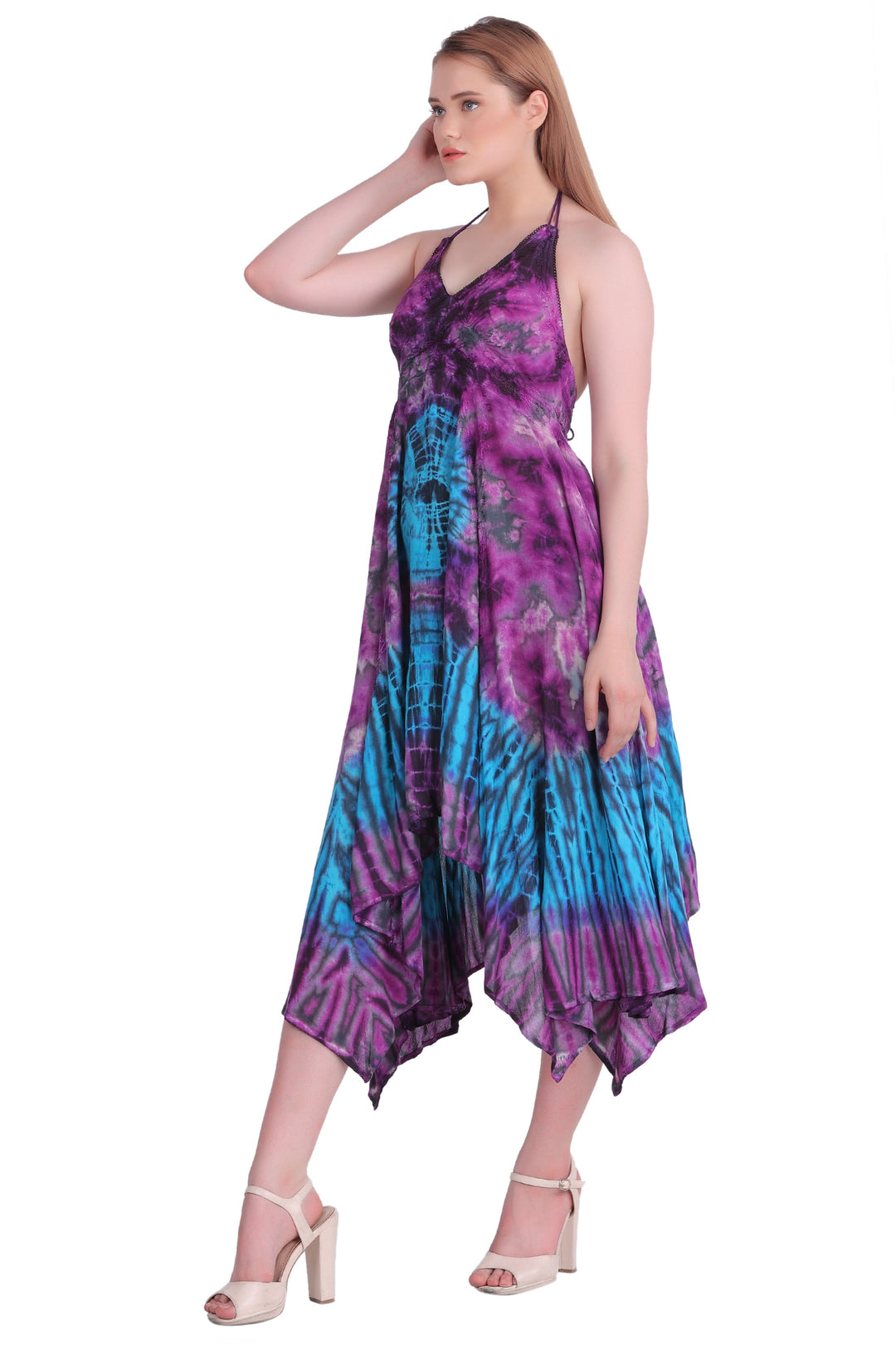 Tie Dye Acid Wash Dress (S/M-1X/2X) 4 Colors ADL30331