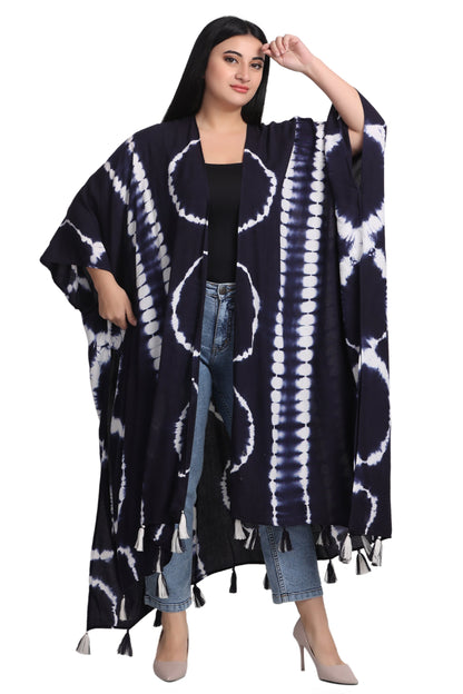 Tie Dye Beach Cover Up Kimono 22034