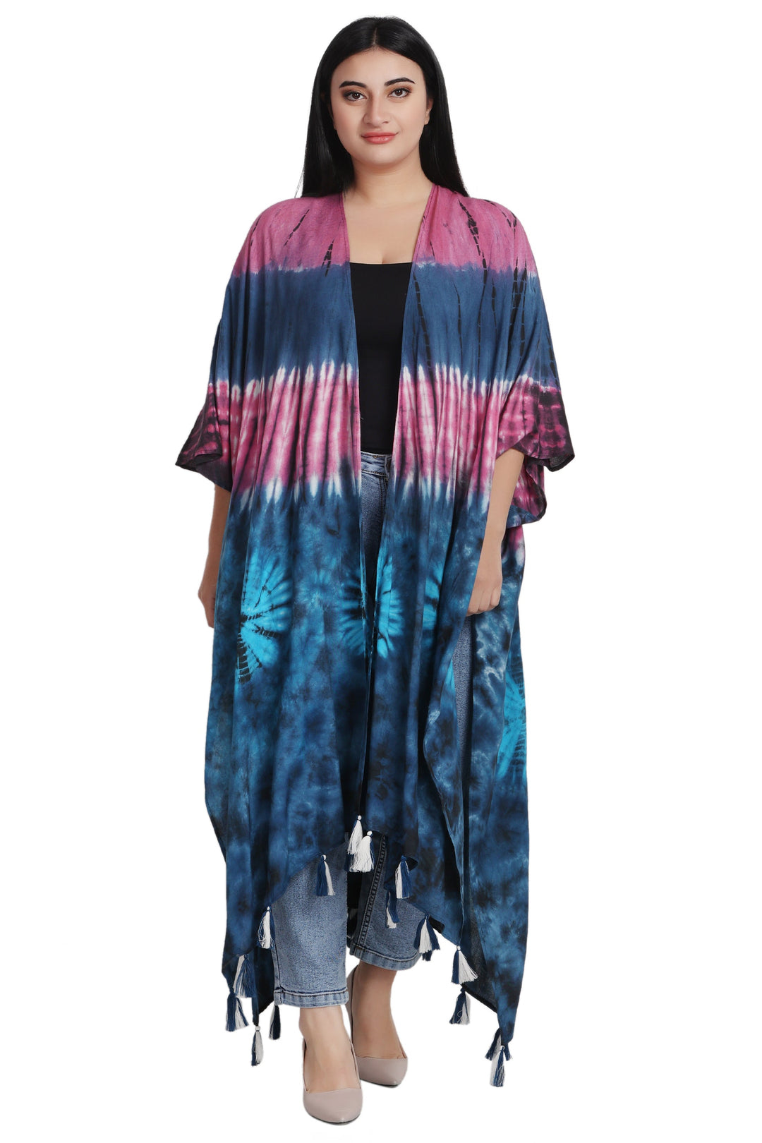 Tie Dye Beach Cover-Up Kimono 22036