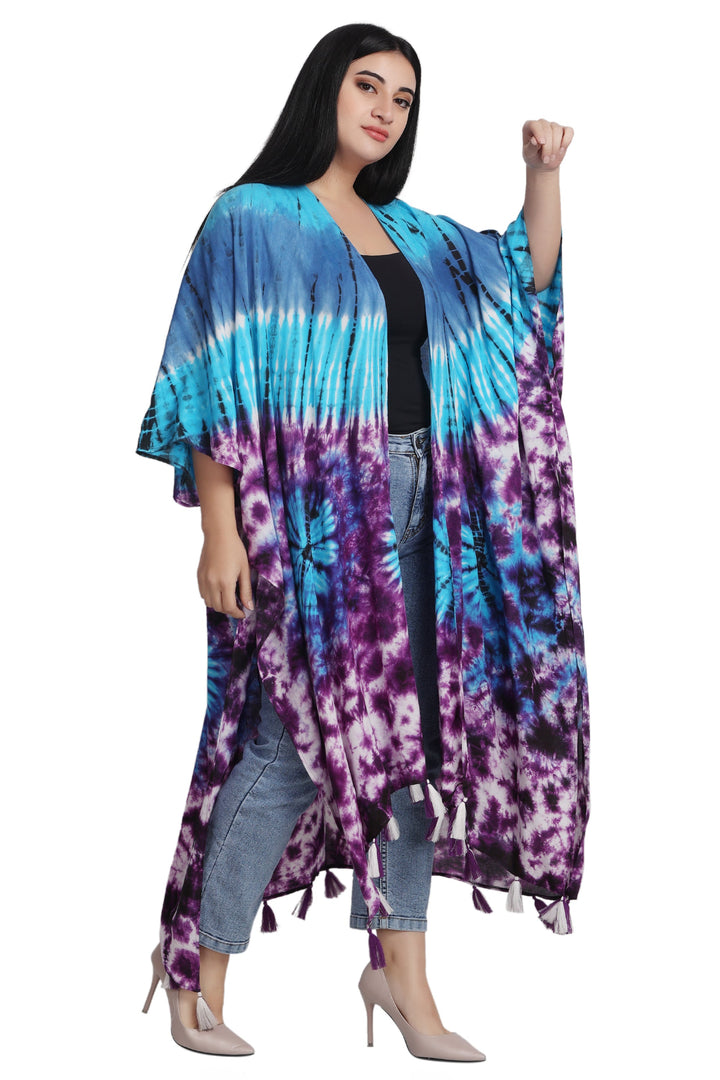 Tie Dye Beach Cover-Up Kimono 22036