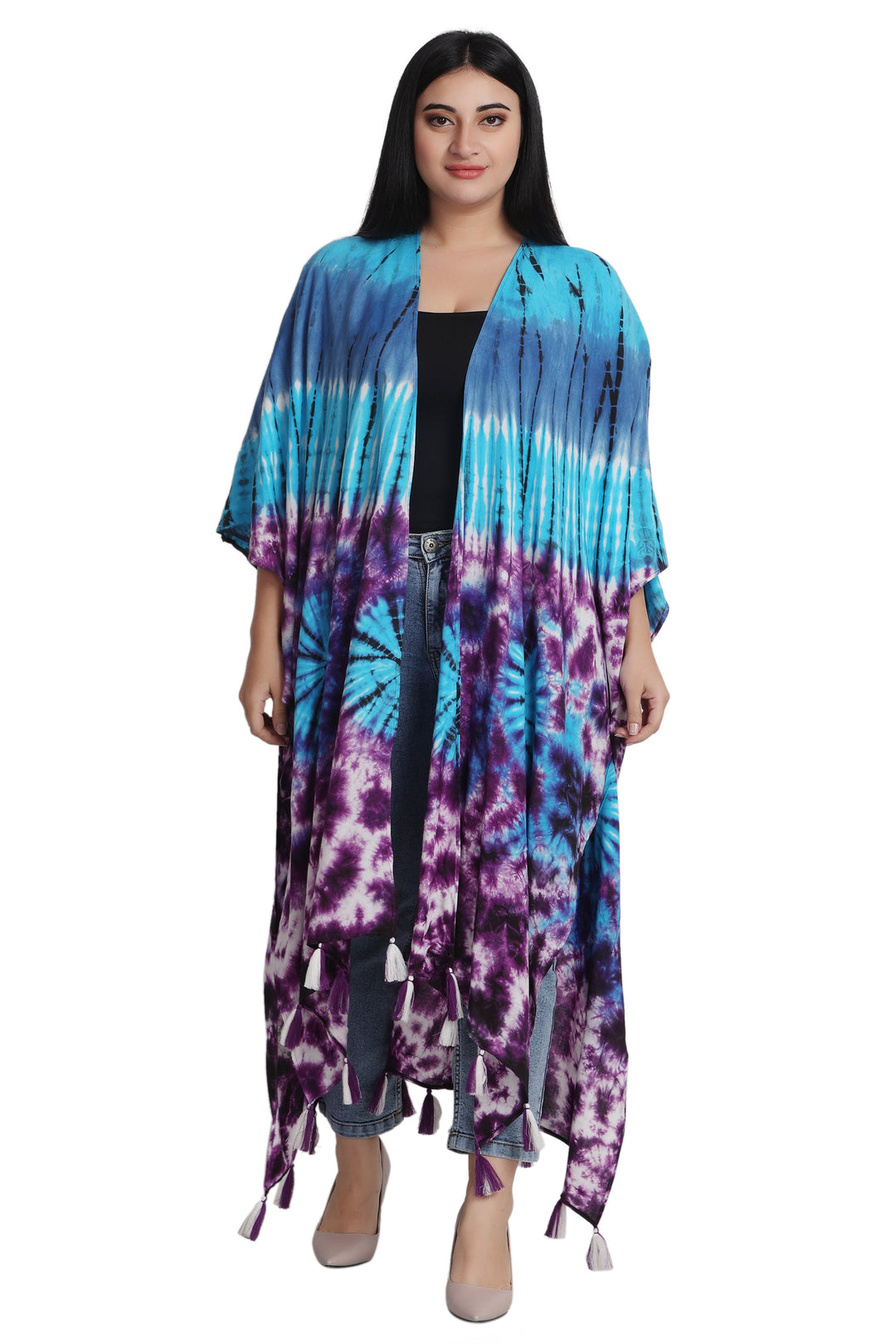 Tie Dye Beach Cover-Up Kimono 22036