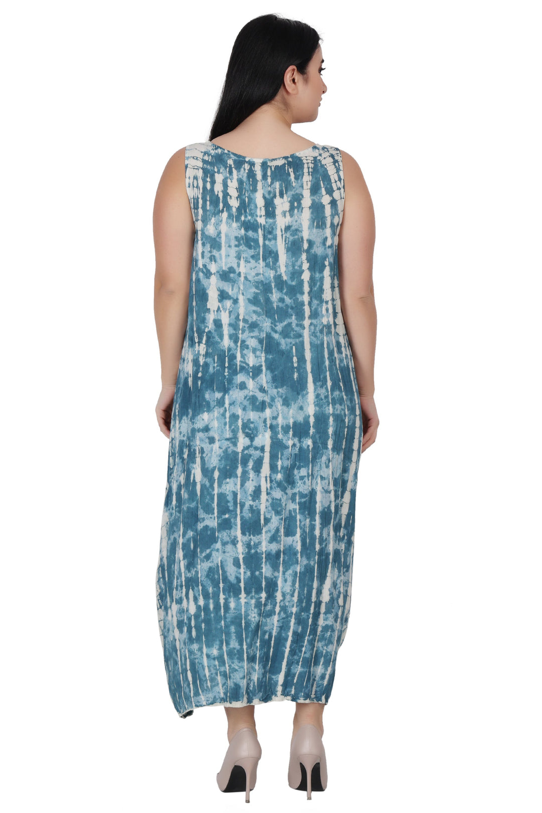 Tie Dye Maxi Dress w/ Pockets 522124