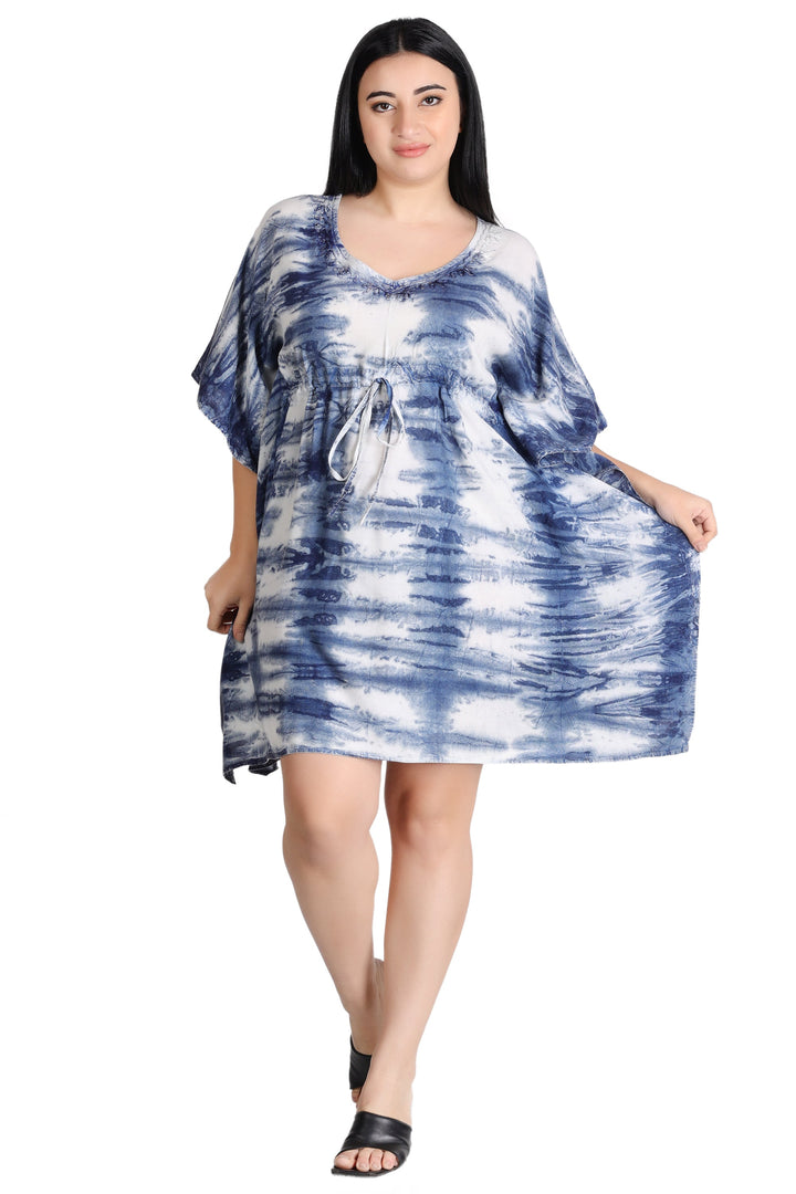 Tie Dye Mid Length Kaftan KAF1034