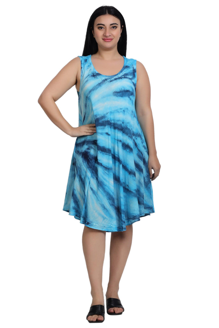 Tie Dye Trapeze Dress 362170R