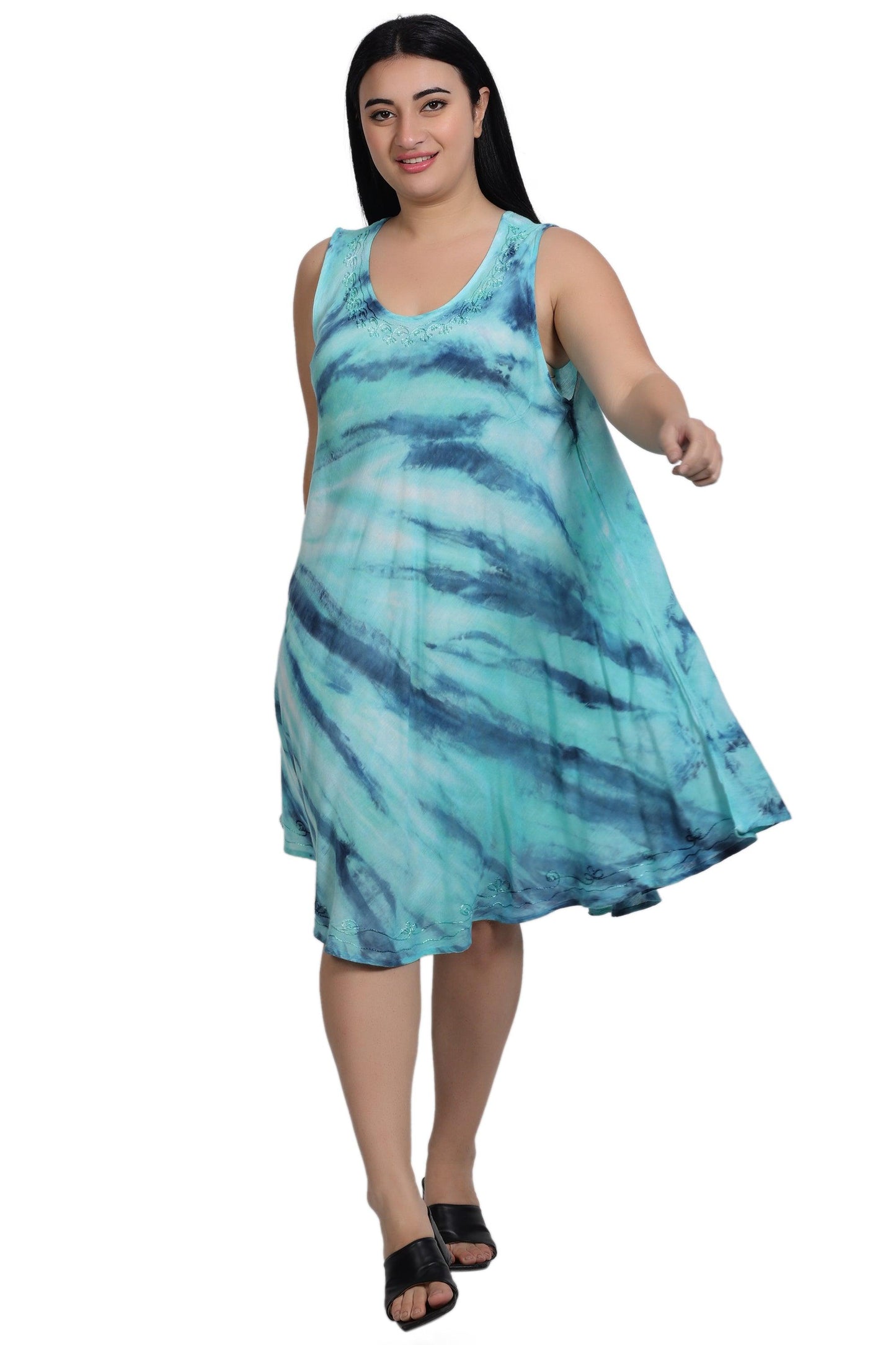 Tie Dye Trapeze Dress 362170R