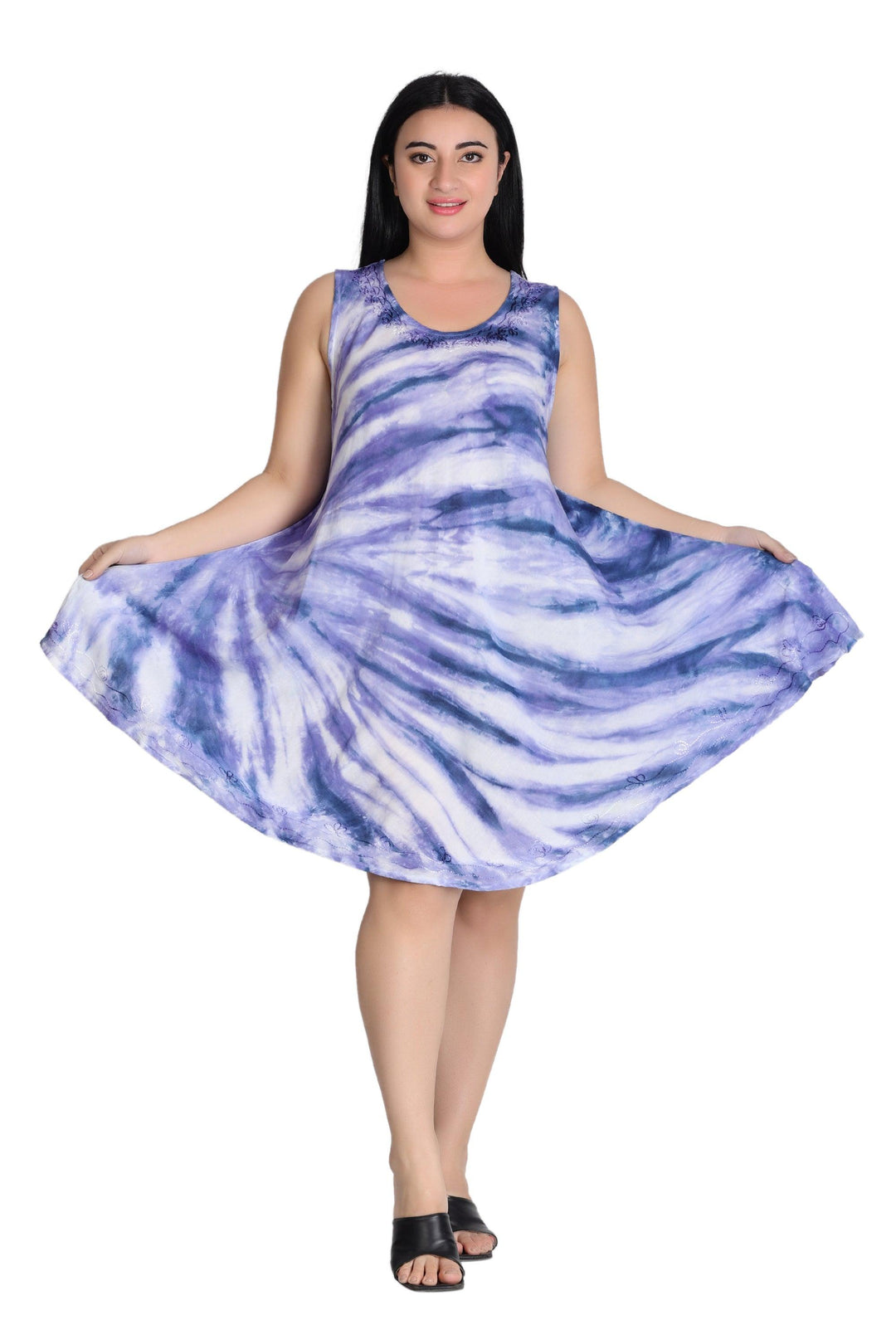 Tie Dye Trapeze Dress 362170R