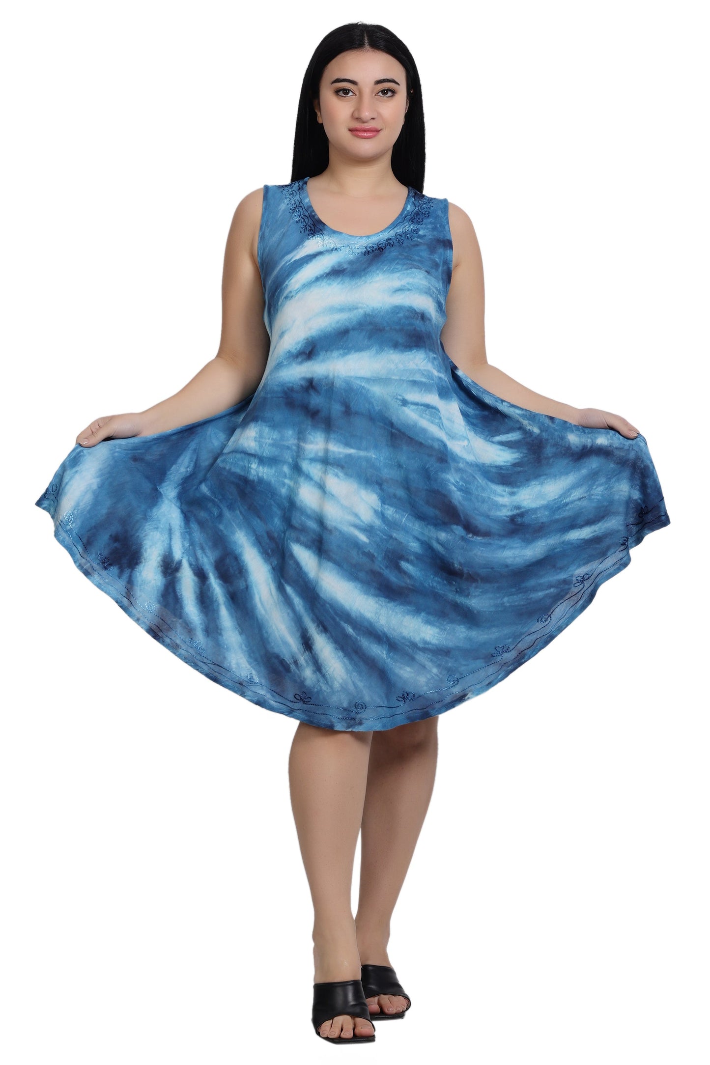 Tie Dye Trapeze Dress 362170R