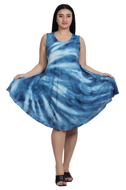 Tie Dye Trapeze Dress 362170R