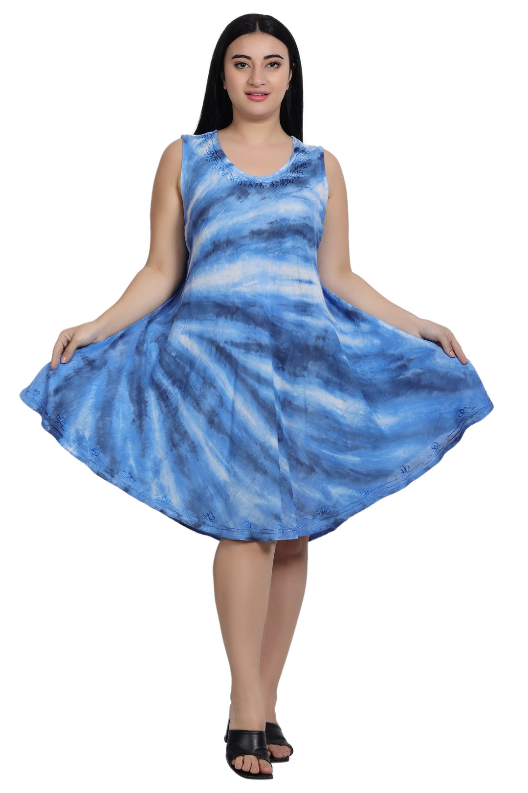 Tie Dye Trapeze Dress 362170R