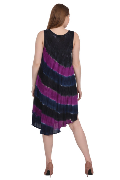 Tri-Color Tie Dye Dress 422213RR