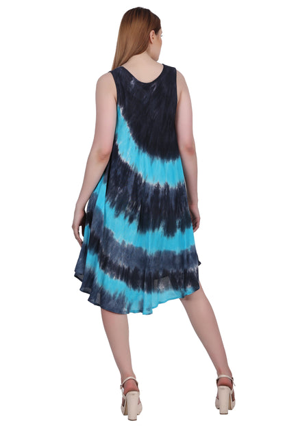 Tri-Color Tie Dye Dress 422213RR