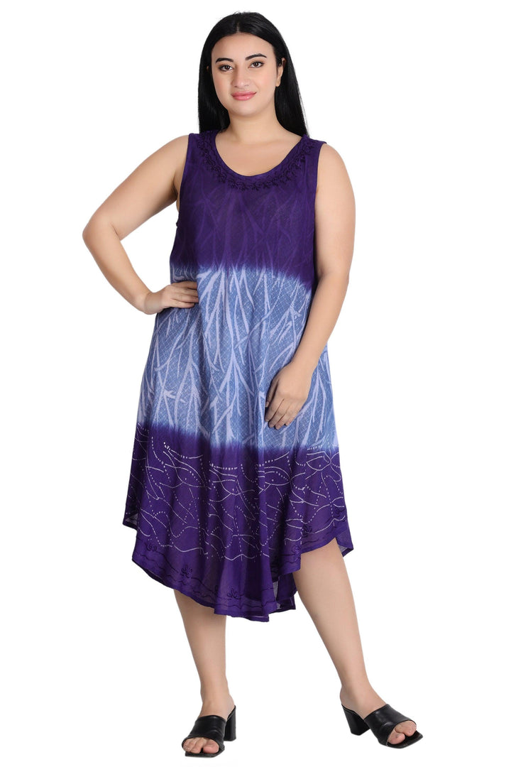 Tri-Layer Tie Dye Dress 482159R