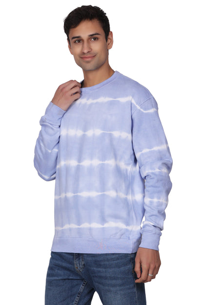 Unisex Tie Dye Crewneck Cotton Blend Comfortable Activewear 8604