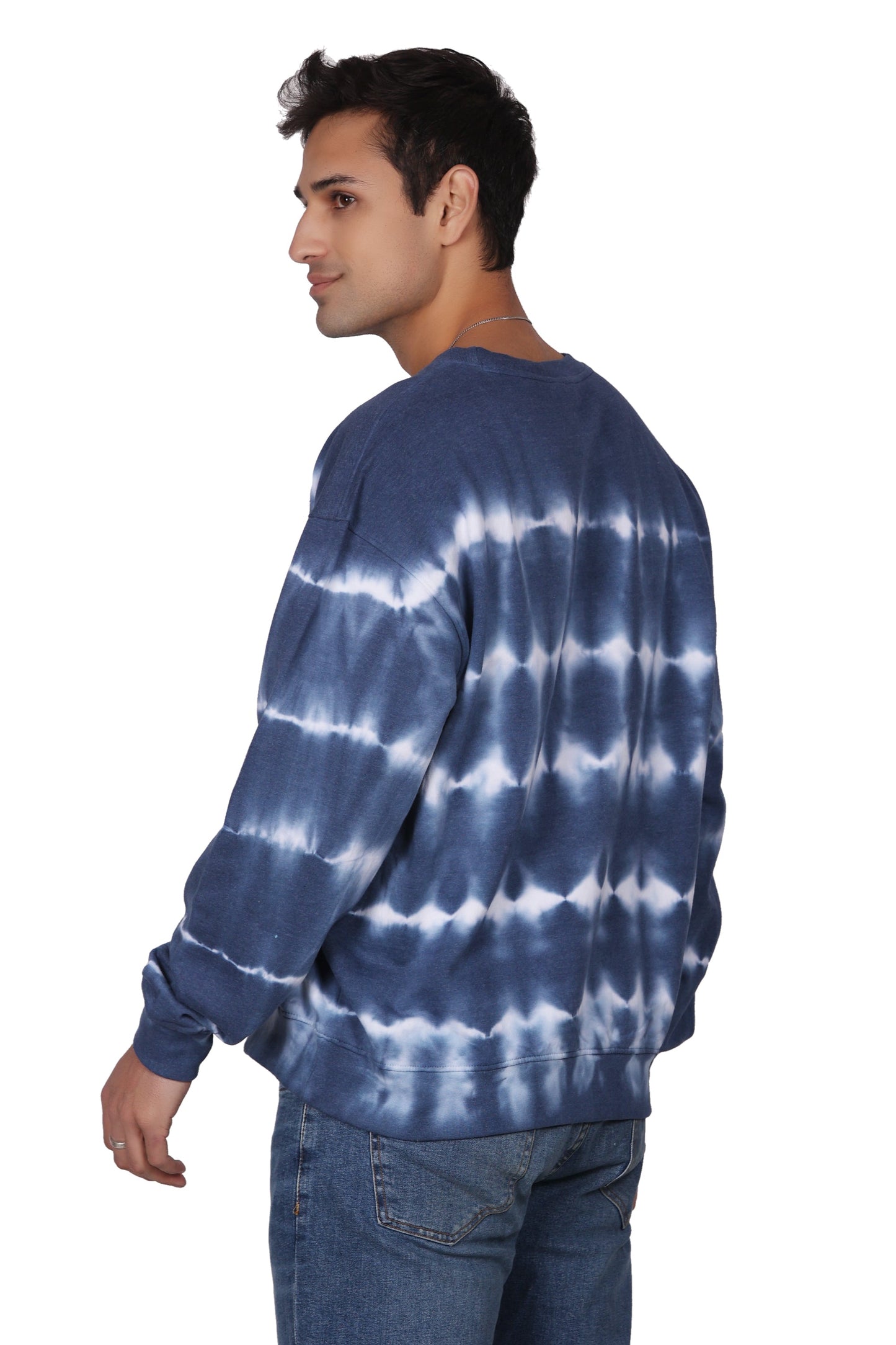 Unisex Tie Dye Crewneck Cotton Blend Comfortable Activewear 8604