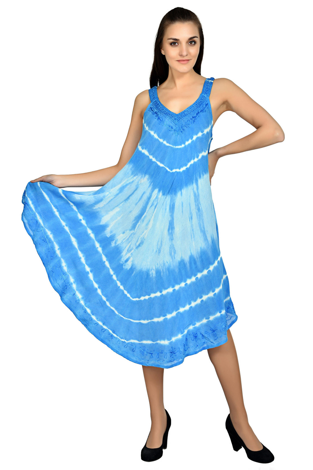 V-Neck Tie Dye Beach Dress 19320 / 20320