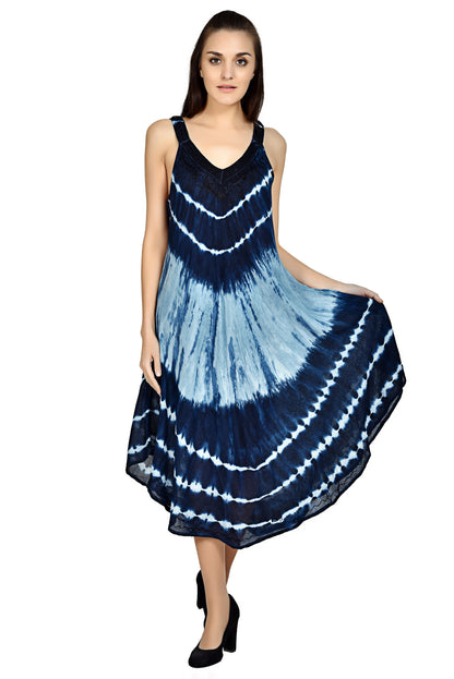 V-Neck Tie Dye Beach Dress 19320 / 20320