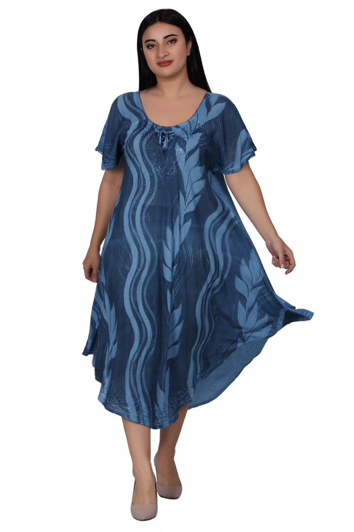 Wavy Tie Dye Dress 482164-SLVD