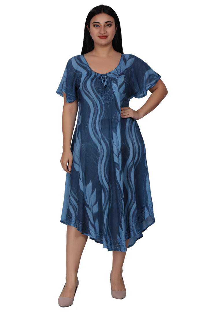 Wavy Tie Dye Dress 482164-SLVD