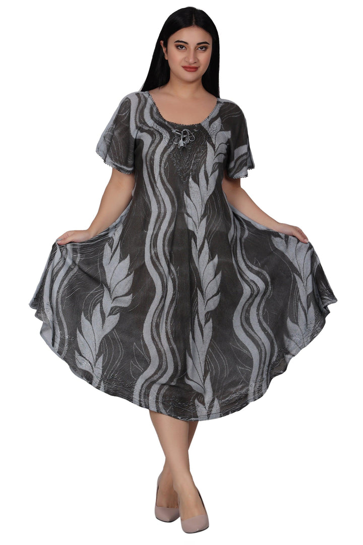 Wavy Tie Dye Dress 482164-SLVD