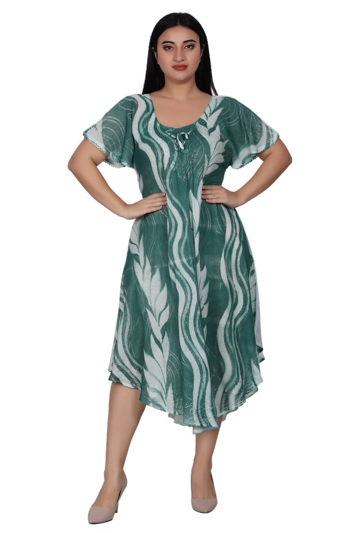 Wavy Tie Dye Dress 482164-SLVD