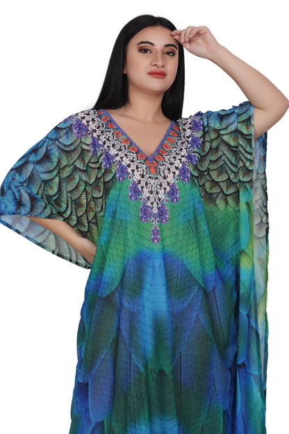 Womens Maxi Kaftan Cover Up PD-9523