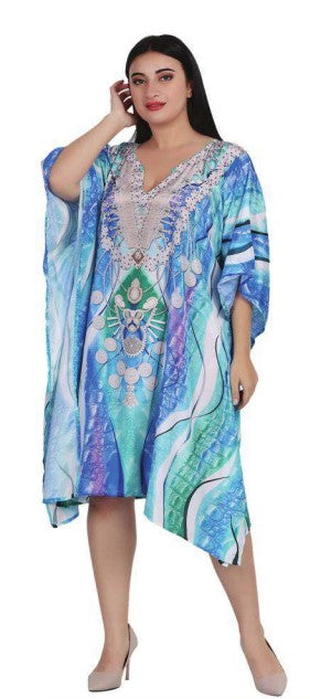 Womens Mid Length Kaftan Cover Up PD-9541