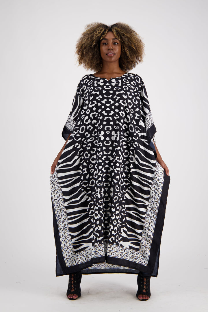 Zebra Print Kaftan KAF-1042