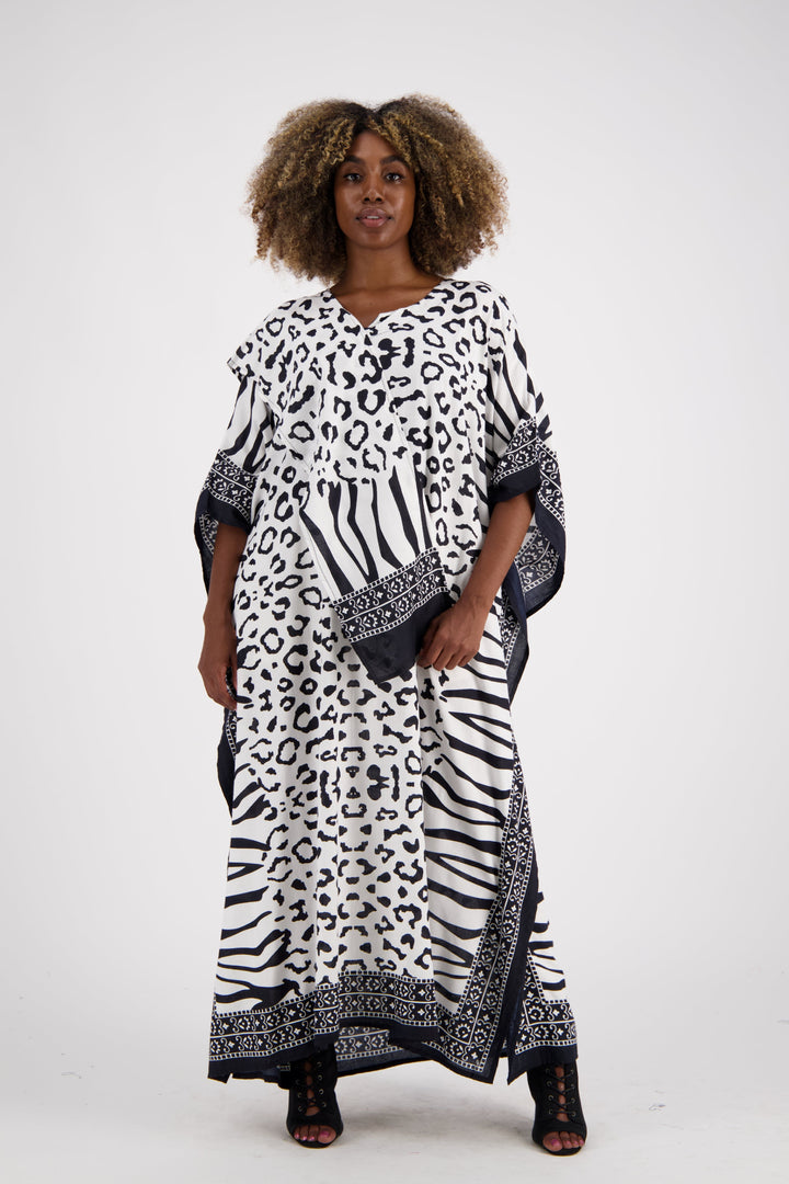 Zebra Print Kaftan KAF-1042