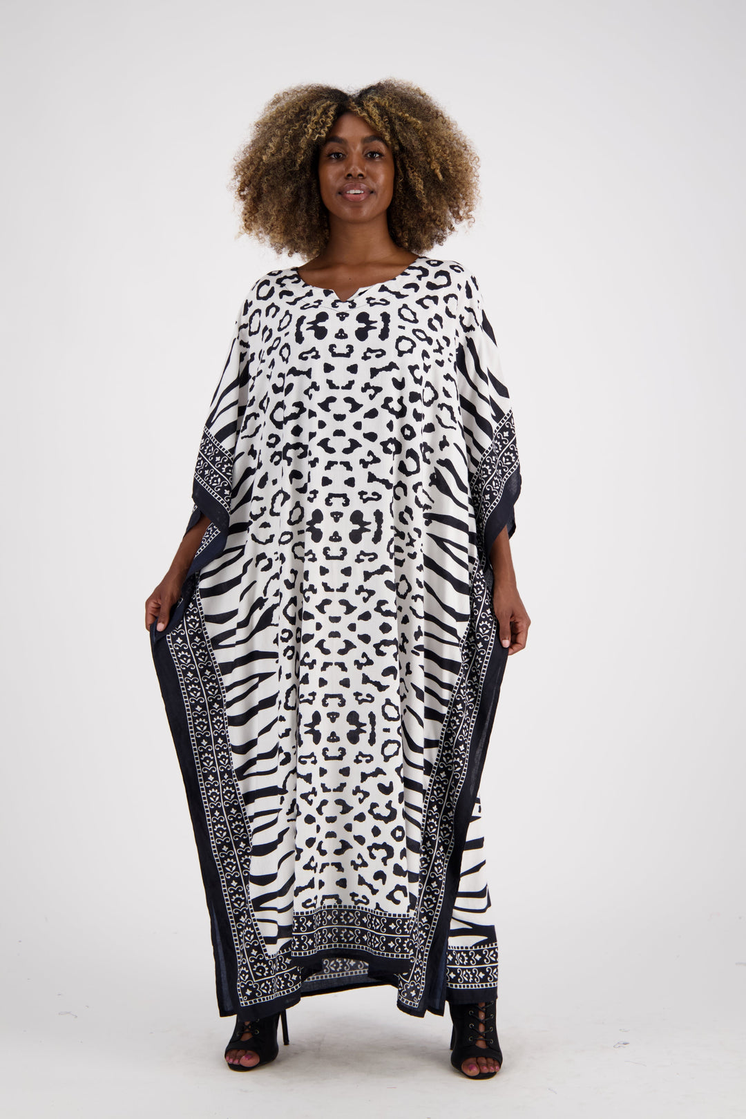 Zebra Print Kaftan KAF-1042