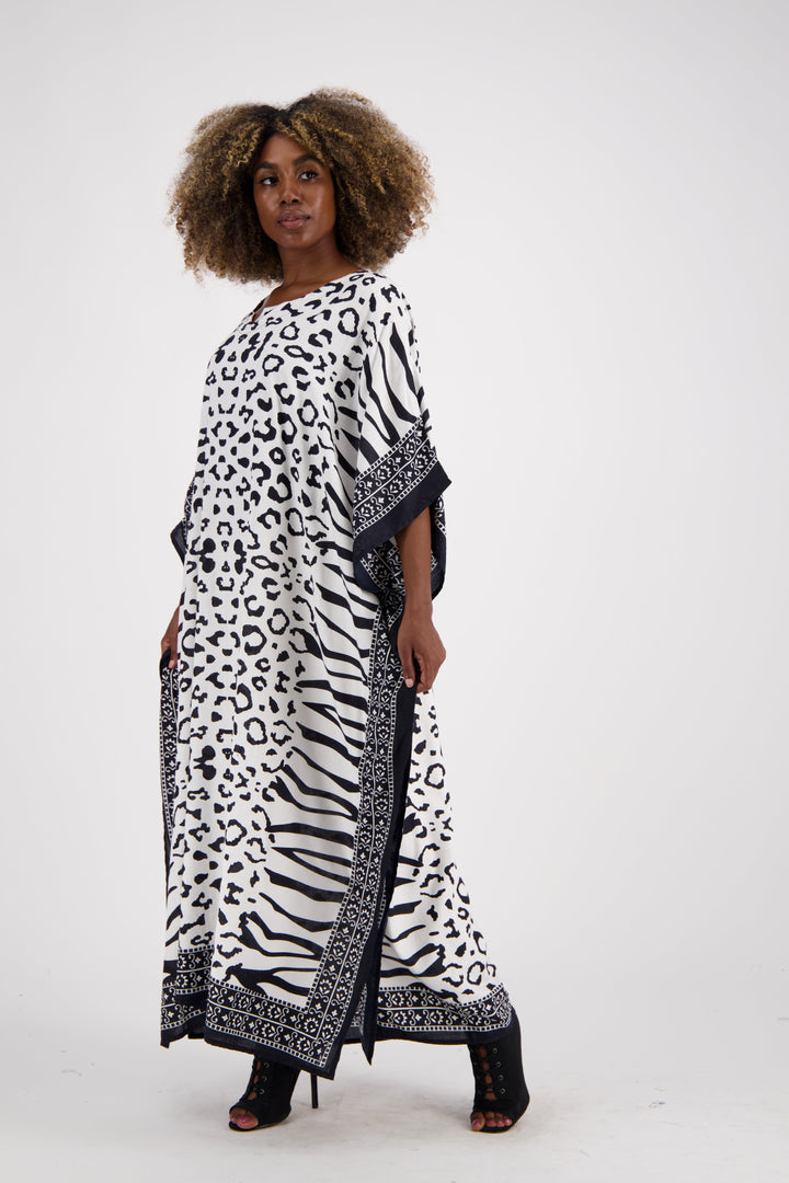 Zebra Print Kaftan KAF-1042