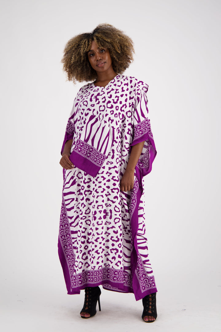 Zebra Print Kaftan KAF-1042