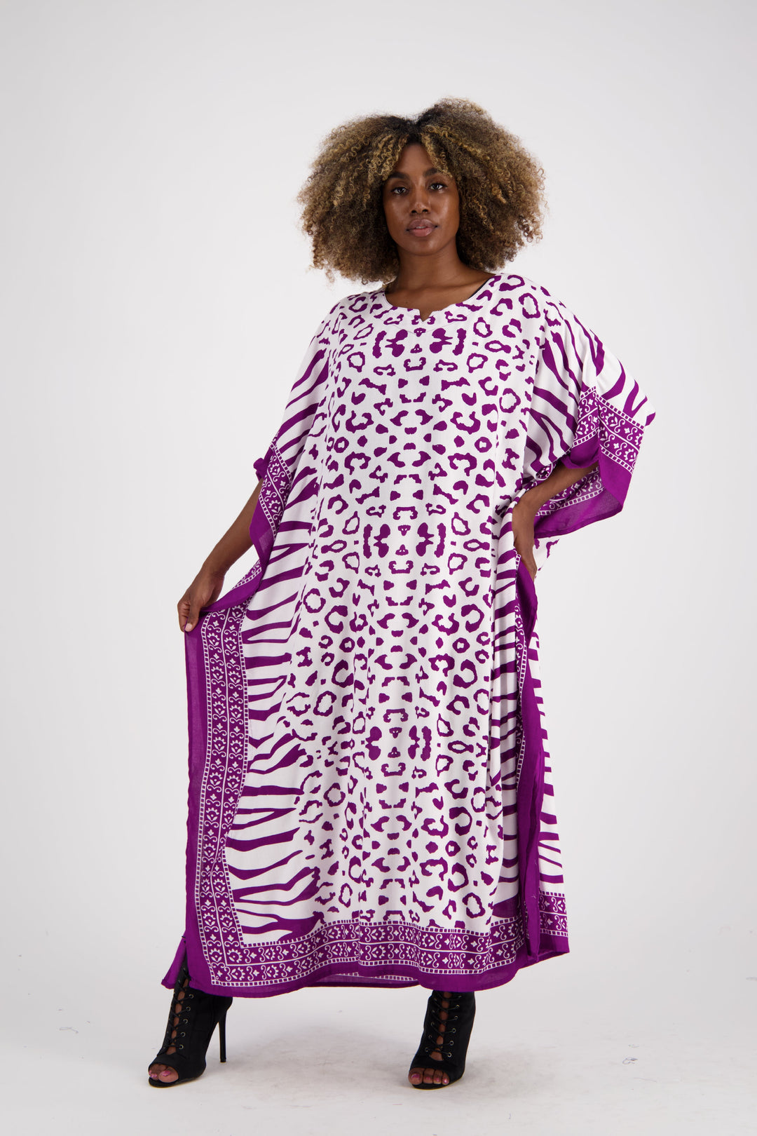 Zebra Print Kaftan KAF-1042