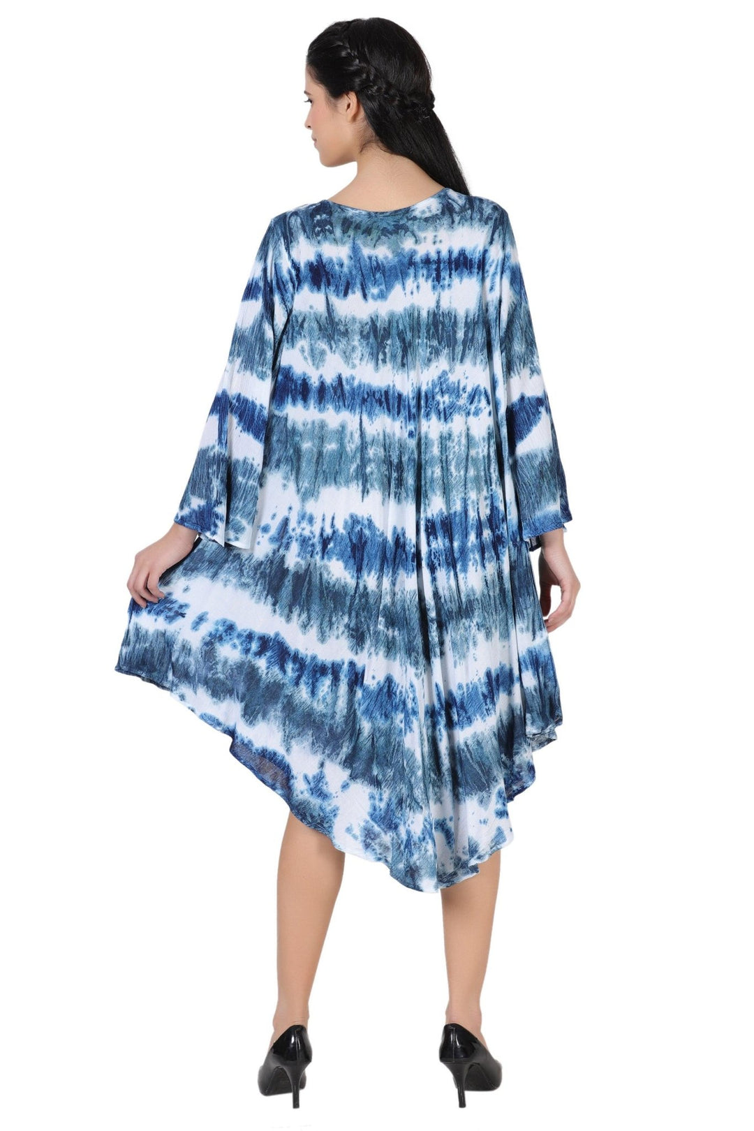 3/4 Sleeve Tie Dye Dress 462198LSLV - Advance Apparels Inc