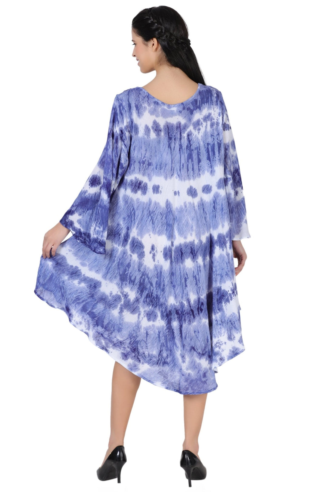 3/4 Sleeve Tie Dye Dress 462198LSLV - Advance Apparels Inc