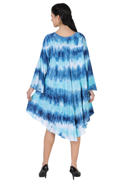 3/4 Sleeve Tie Dye Dress 462198LSLV - Advance Apparels Inc