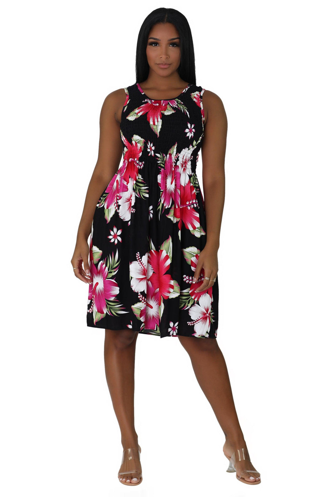 Floral Print Bali Inspired House Dress TH2094