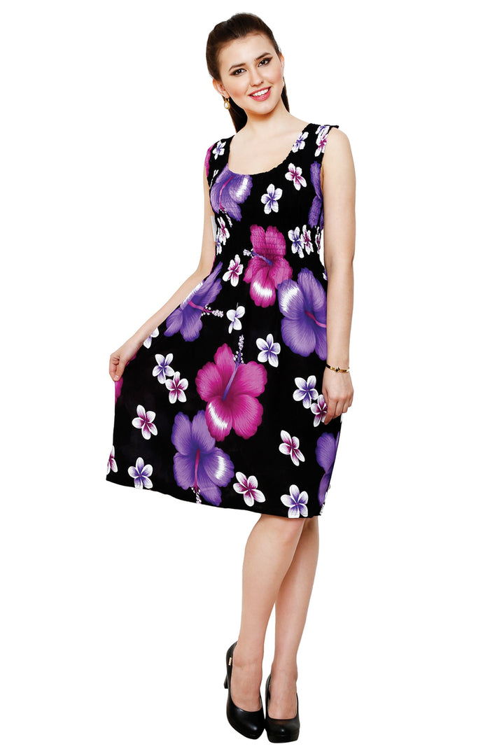 Floral Print Bali Inspired House Dress TH2094