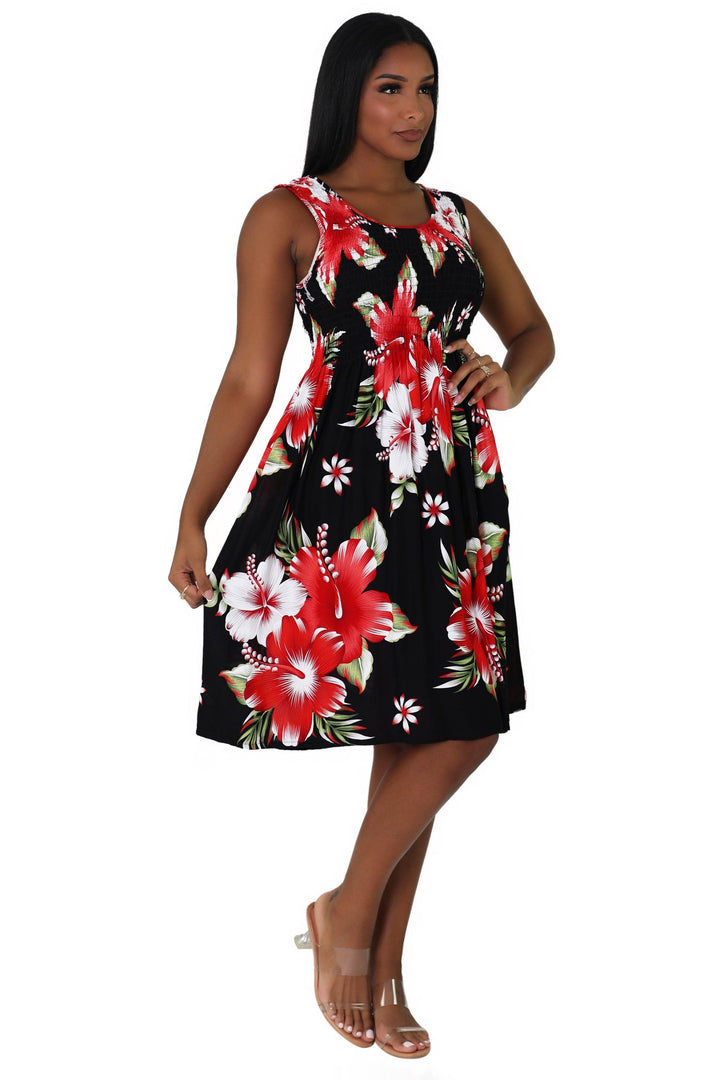 Floral Print Bali Inspired House Dress TH2094