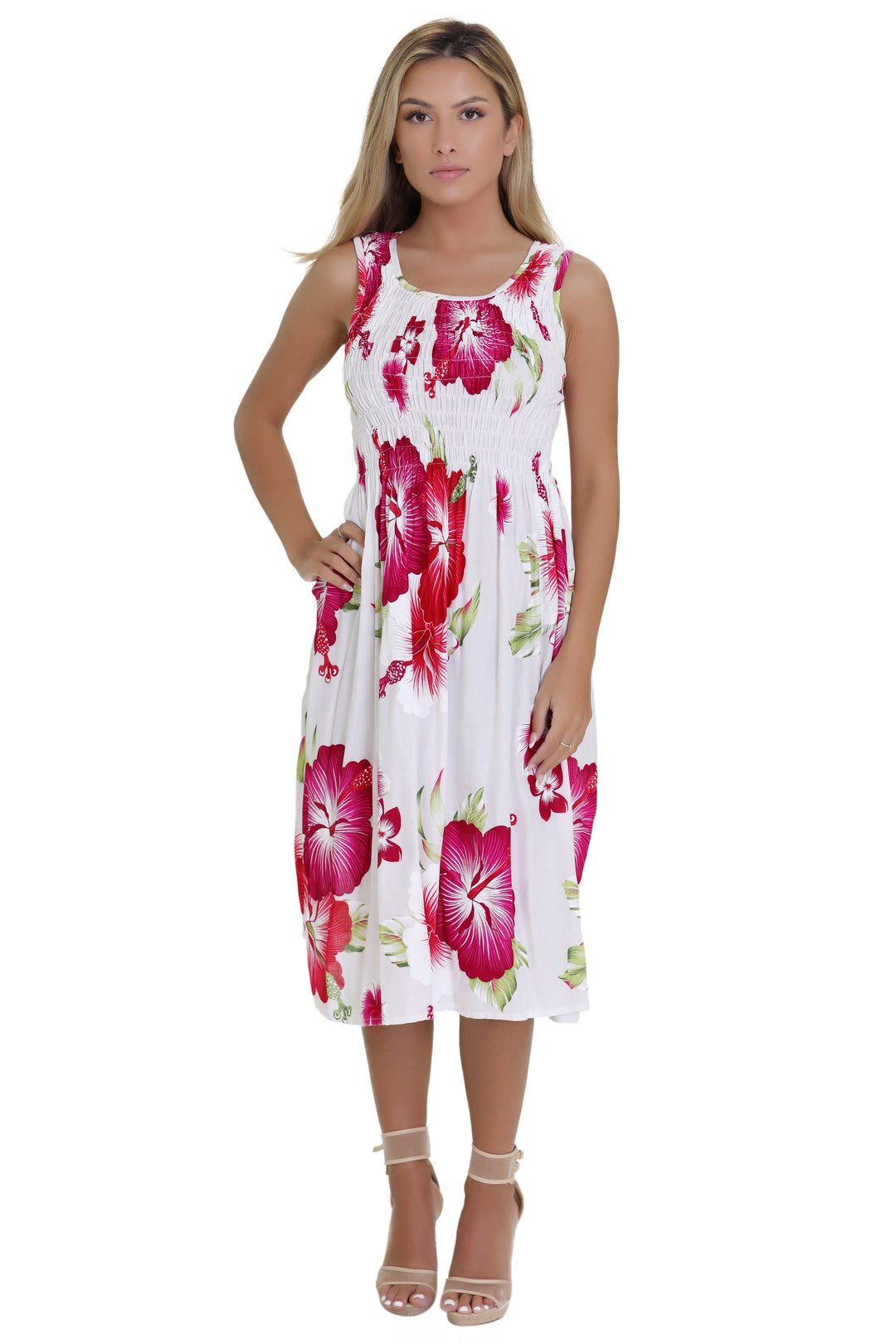 Floral Print Bali Inspired House Dress TH2094