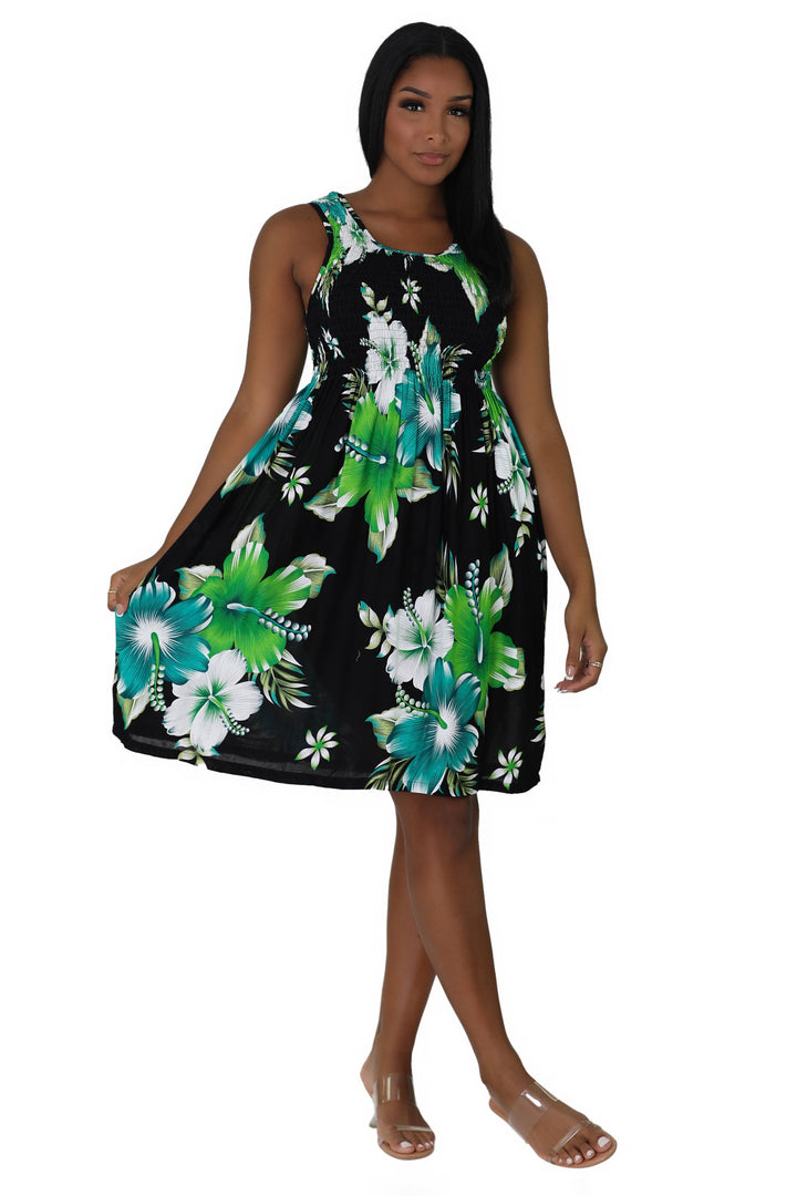 Floral Print Bali Inspired House Dress TH2094