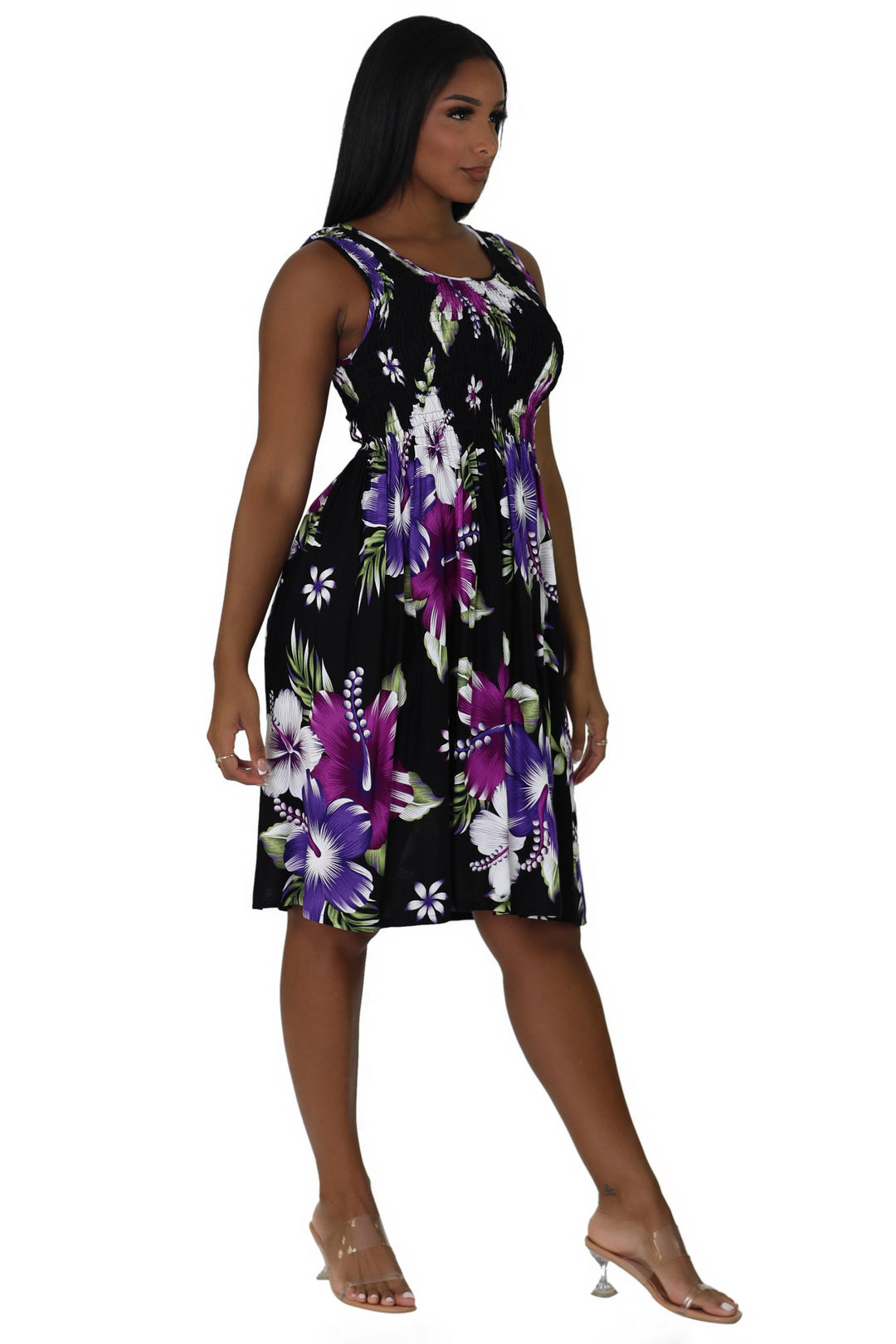 Floral Print Bali Inspired House Dress TH2094