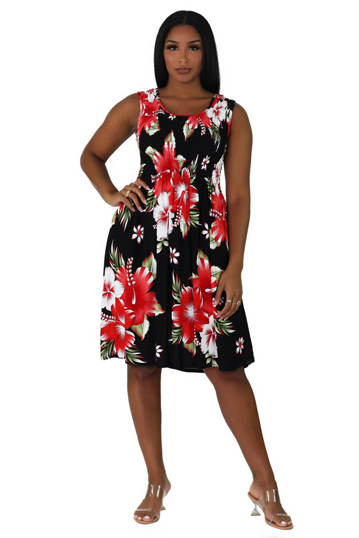 Floral Print Bali Inspired House Dress TH2094