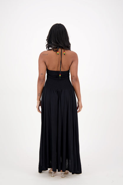 Adjustable Strap Rasta Dress R-481