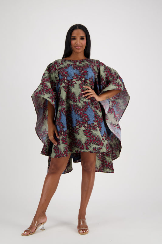 Lush Bloom Cape Dress AD-25032-B064