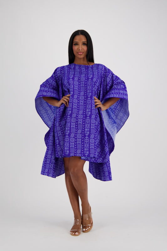 Royal Rhythm Cape Dress AD-25032-B075