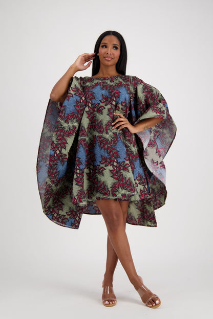 Lush Bloom Cape Dress AD-25032-B064