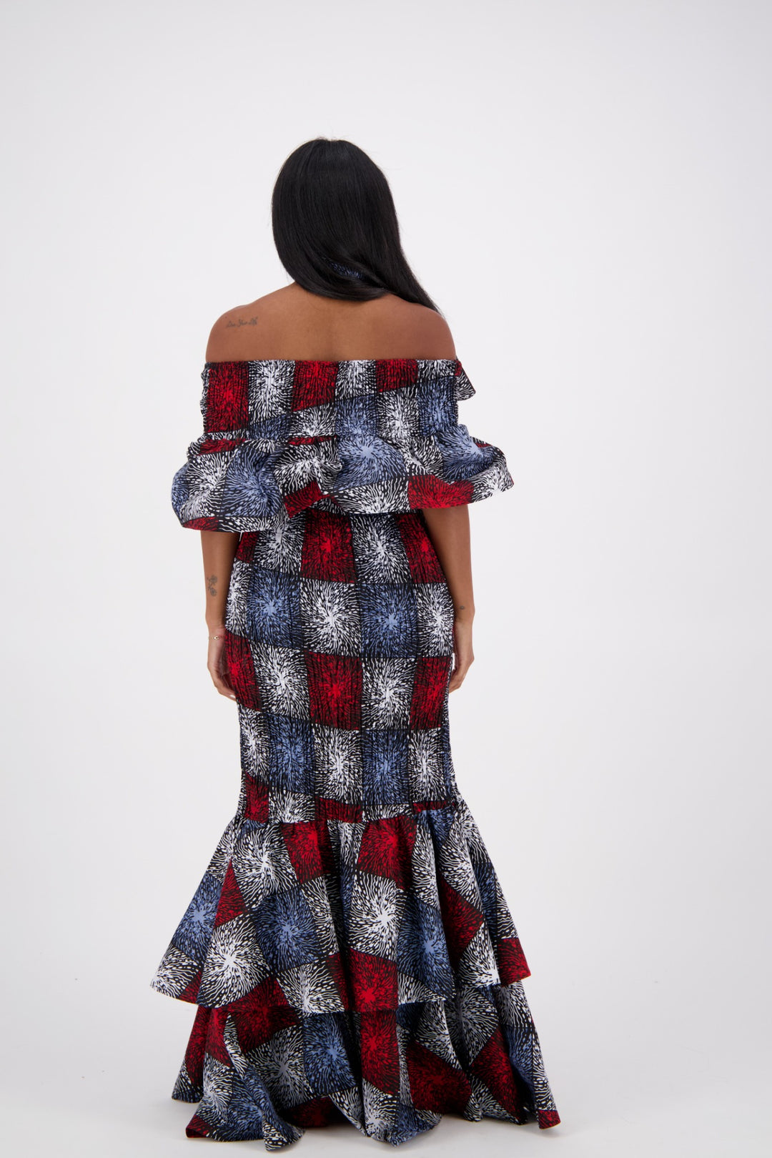 African Print Mermaid Dress AD-2289-241