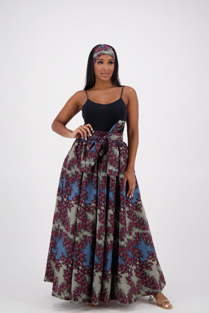 SIlk/Poly Blend Long Maxi Skirt 24317-B064